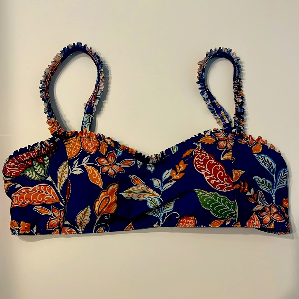 Summersalt Mini-Ruffle Sweetheart Coast Bikini Top